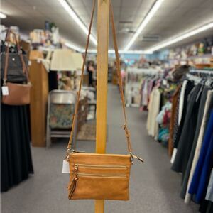Brown Leather Crossbody Bag